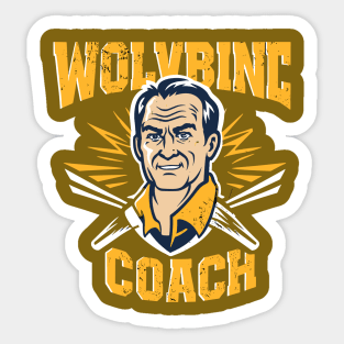 Michigan Wolverine T-shirt Head Football Coach Team by Nizar Sticker